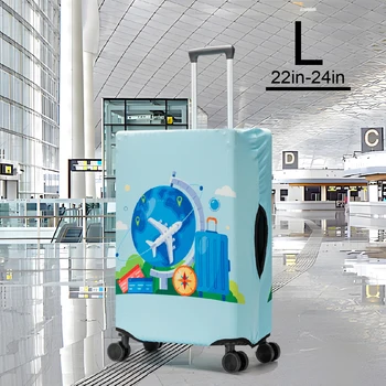 2024 Обичай Калъф за куфара от еластичен полиестер, дебело Защитно покритие за куфара, защита от прах за куфар за багаж