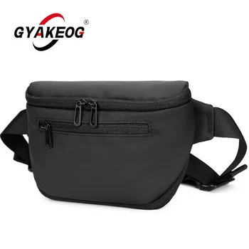 Водоустойчив мъжки чанти през рамо с голям капацитет, поясная чанта за спорт на открито, бягане, колоездене, поясная чанта за пътуване, чанта-месинджър чанта