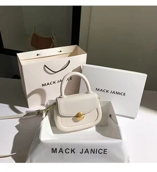 Дамски модни чанта, изработена от висококачествени текстурирани кожи, однотонная квадратна чанта през рамо, дамска чанта, дамски ежедневни чанта