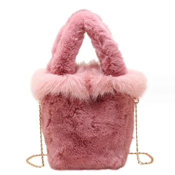 Дизайнерска мода плюшен чанта, модерна чанта-торба, висококачествена чанта през рамо