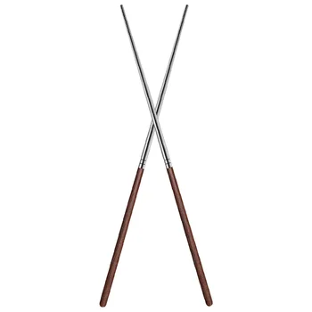 Дълги пръчици за хранене с дървена дръжка за готвене китайски топли ястия и спагети