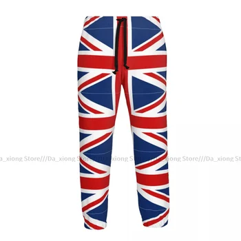 Ежедневни панталони за джогинг Великобритания, Британски Флаг, мъжки панталони за фитнес, спортни панталони на открито, Мъжки панталони