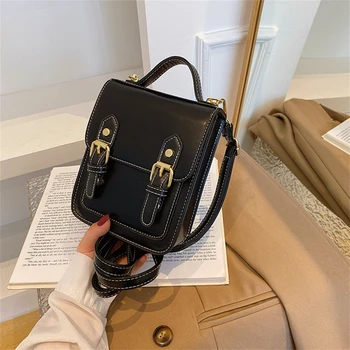 Елегантна дамска мини чанта-тоут, универсален висококачествен раница, дамска дизайнерска чанта, реколта дамска чанта-месинджър през рамо