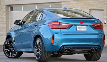 Заден Спойлер Броня За 2015-2018 BMW X6 F16 Фабрично Стил Заден Спойлер ABS Модел на Багажника 1БР Безцветен