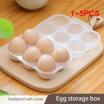 Кутия за съхранение на яйца, домакински хладилник, по-хрупкави храни яйца, Специална поставка за яйца с капак, пылезащитная кутия за яйца, тава за яйца