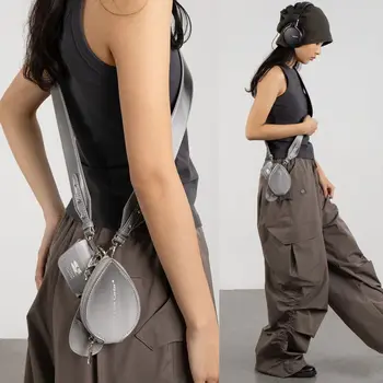 Модни чанти през рамо със стил Y2K за жени, сребърни малък портфейл за монети, богат на функции дизайнерска чанта за жени, модни подаръци 2023 година