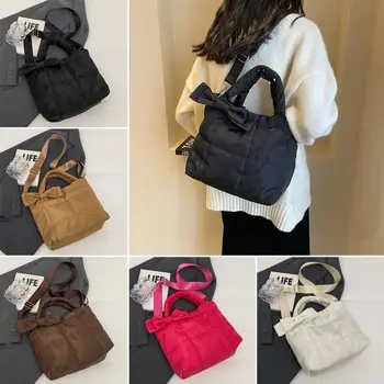 Обикновена чанта през рамо, ежедневни памучен чанта-месинджър голям капацитет, чанти за жени и момичета
