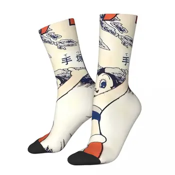 Реколта зимни чорапи унисекс Astro Boy, топли чорапи Happy Socks в уличном стил Crazy Sock