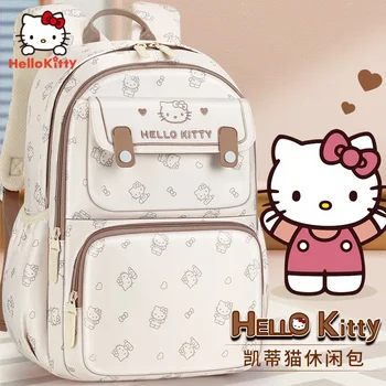 училищна чанта hellokitty за момичета начално училище 2023, нов стил, сладка училищна чанта-раница за момичета с голям капацитет