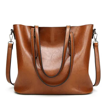 Чанта през рамо с Голям Капацитет, Чанта през Рамо за жени 2023, Известни Модни Чанти от Изкуствена Масло-восък на Кожата, Женствена чанта bolsos mujer